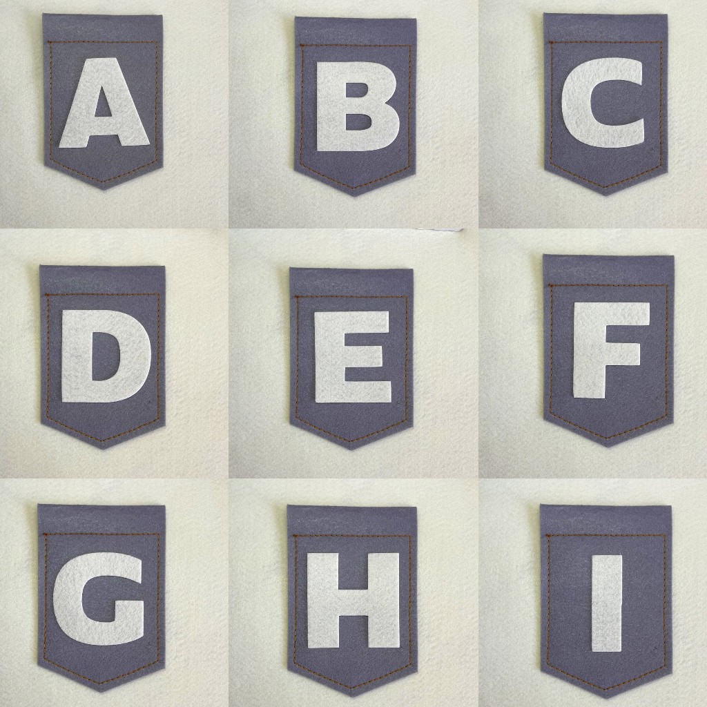 GREY DIY FELT BANNER LETTER BUNTING | Shopee Philippines