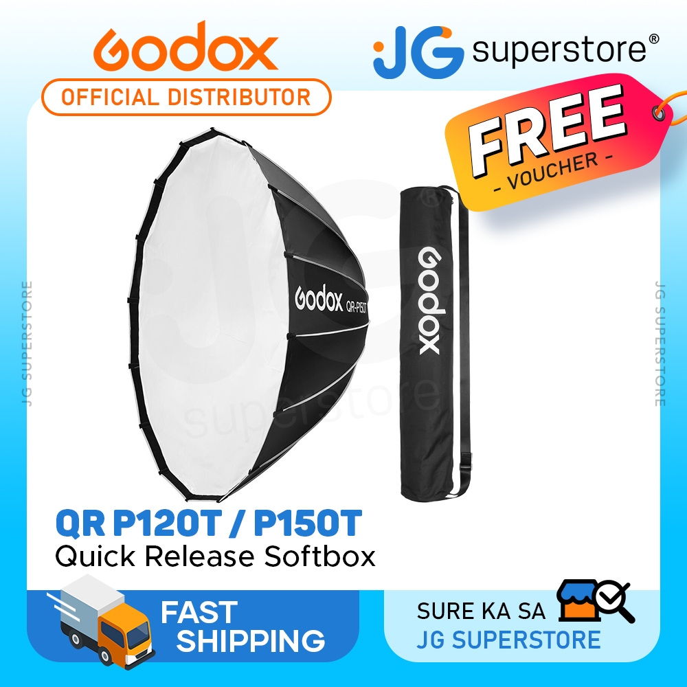 Godox 120CM 150CM Foldable Quick Release Parabolic Umbrella Softbox QR ...