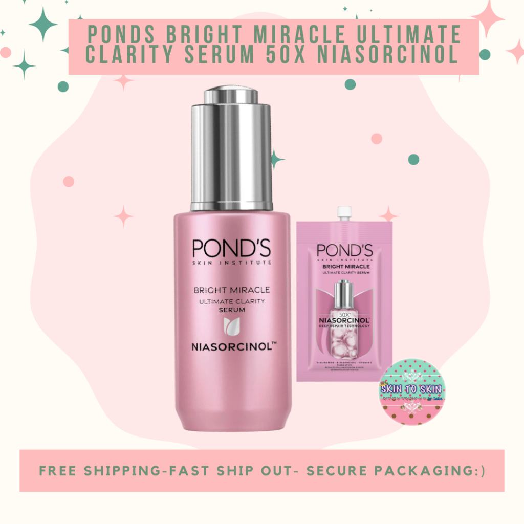 POND'S Niasorcinol Bright Miracle Ultimate Clarity Serum 50x | Shopee ...