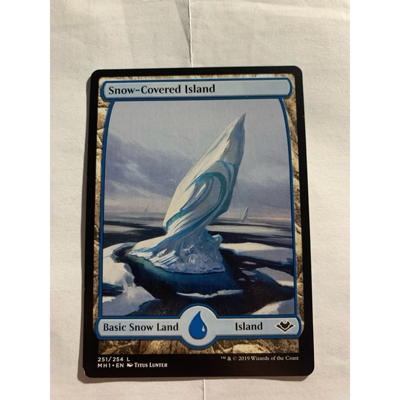 Magic the Gathering Card Snow-Covered Island | Shopee Philippines