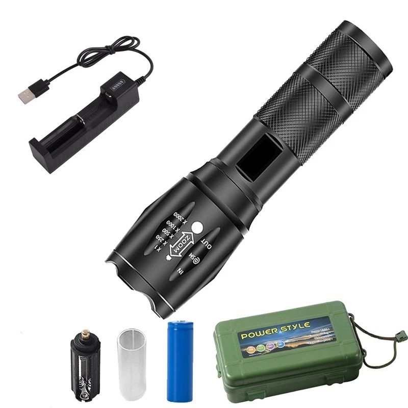 Power style high performance 40x brighter flashlight no battery
