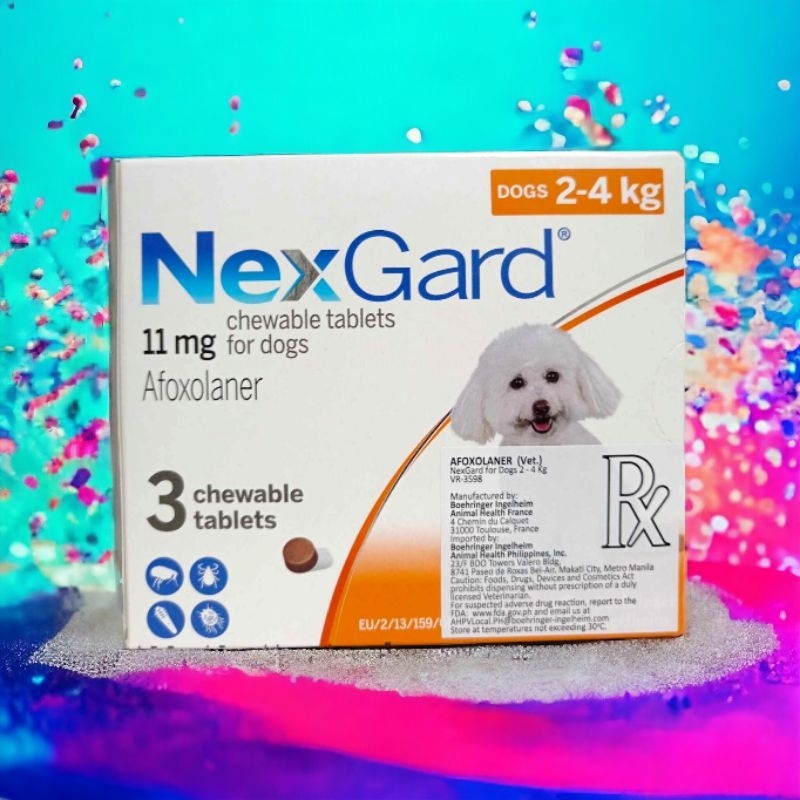 Nexgard Chewables Tablets For Dogs 3's Original Packaging | Shopee ...