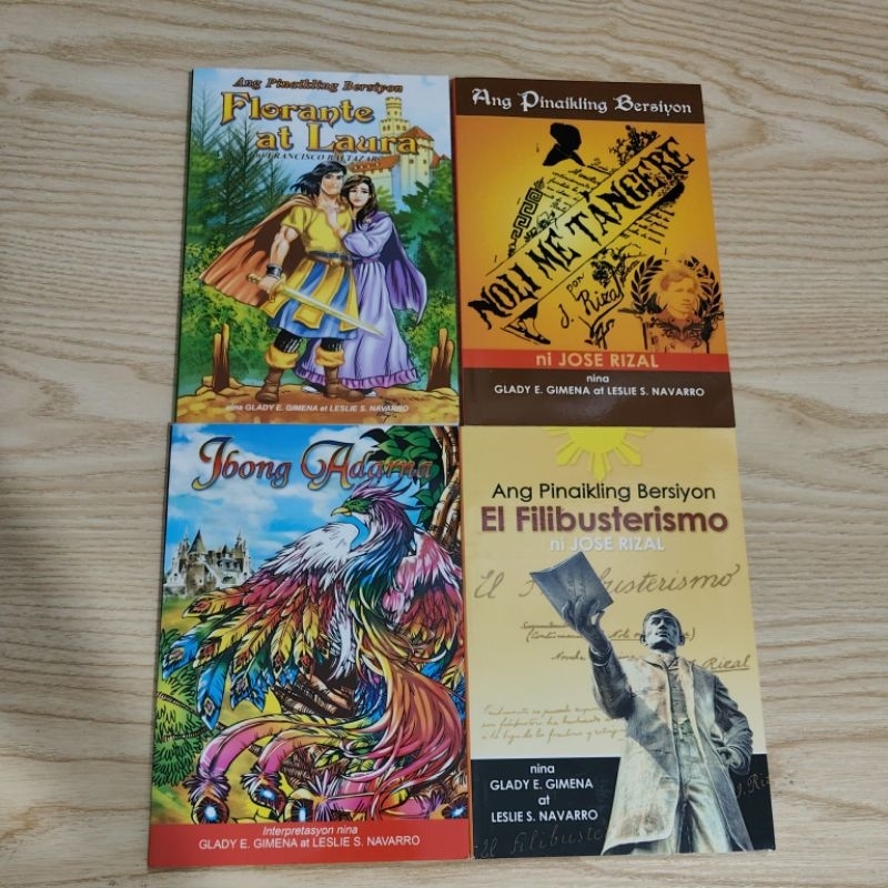 JKYSD Pages Noli Me Tangere El Filibusterismo Ibong Adarna Florante At Laura Shopee Philippines