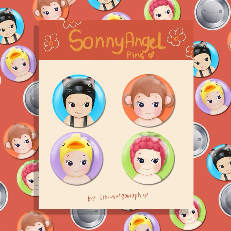 Sonny Angel fan art pins set | Shopee Philippines
