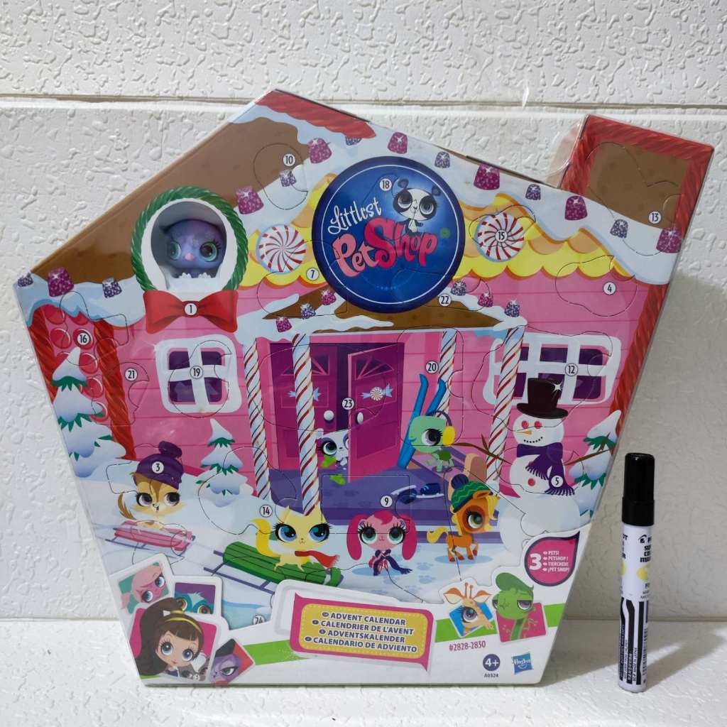 LPS Littlest Pet Shop Advent Calendar With Three Pets Original Hasbro