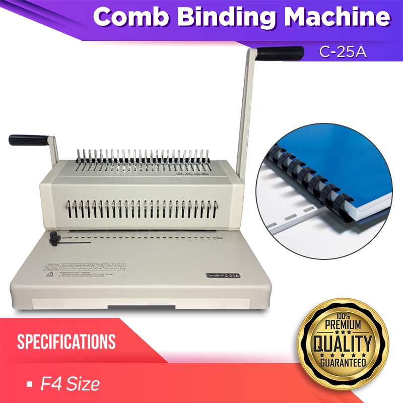 Comb Binding Machine F4 (Long/Legal) | Shopee Philippines