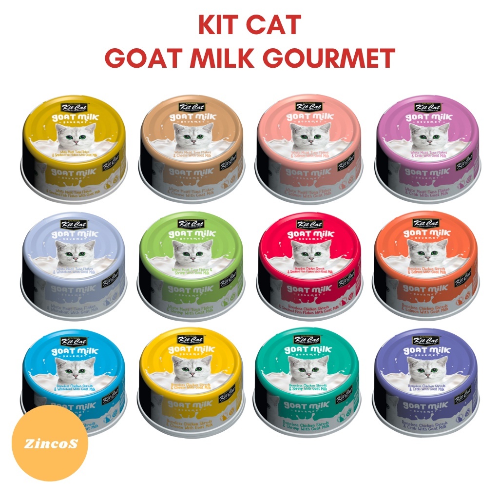 70g Kit Cat Kitcat Goat Milk All Stages Kitten Adult Cat Wet Food Can ...