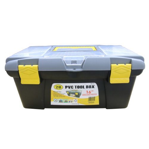 PVC TOOL BOX HEAVY DUTY WITH COMPARTMENTS AND DOUBLE LAYER (16