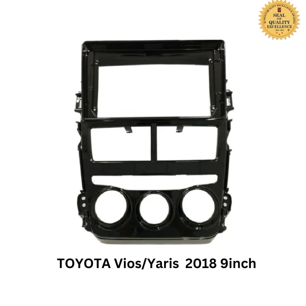 Toyota Vios/ Yaris (2018) Head Unit Panel Frame (9 inches) | Shopee ...