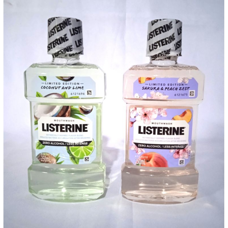 Listerine Mouthwash Limited Edition Coconut And Lime/Sakura & Peach