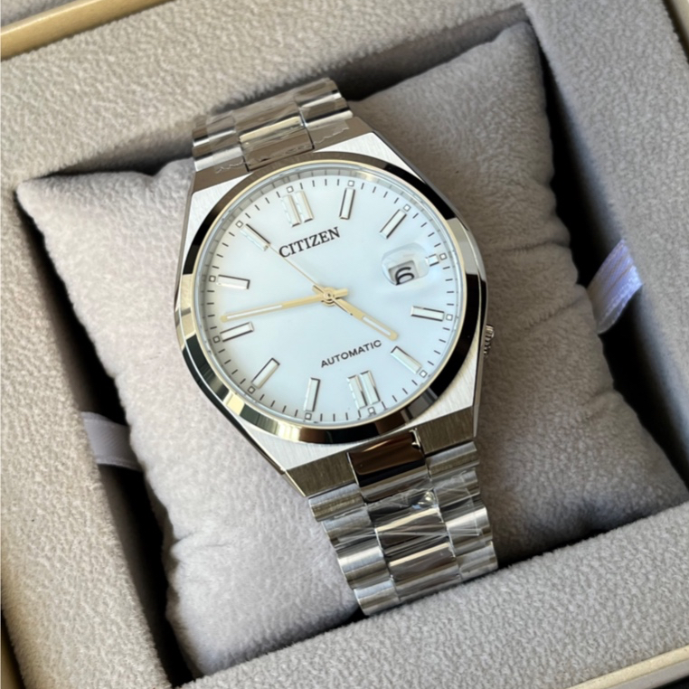 Citizen Orologio Uomo Tsuyosa NJ0150-81A – Automatico Meccanico, Cassa Acciaio 40mm, Quadrante Bianco, Vetro Zaffiro - 6