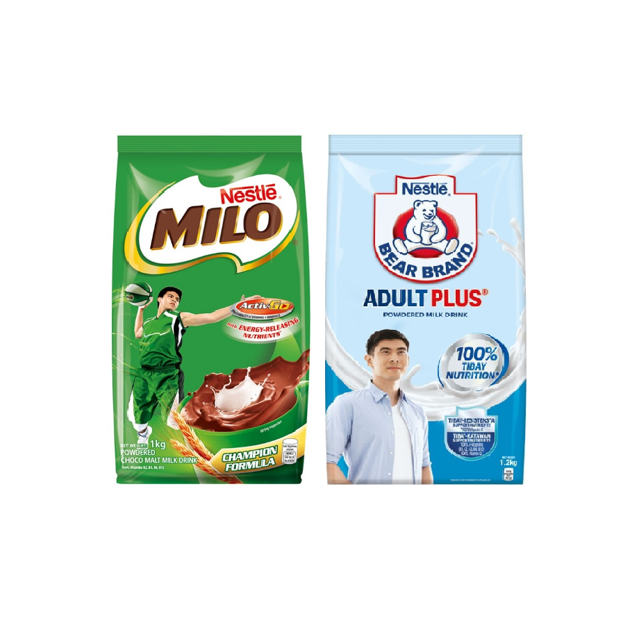 MILO ACTIV-GO Winner 1kg and Bear Brand Adult Plus Milk Powder 1.2kg ...