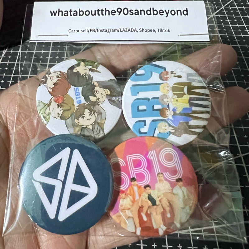 SB19 1.25 button pins (set of 4 with freebie) | Shopee Philippines