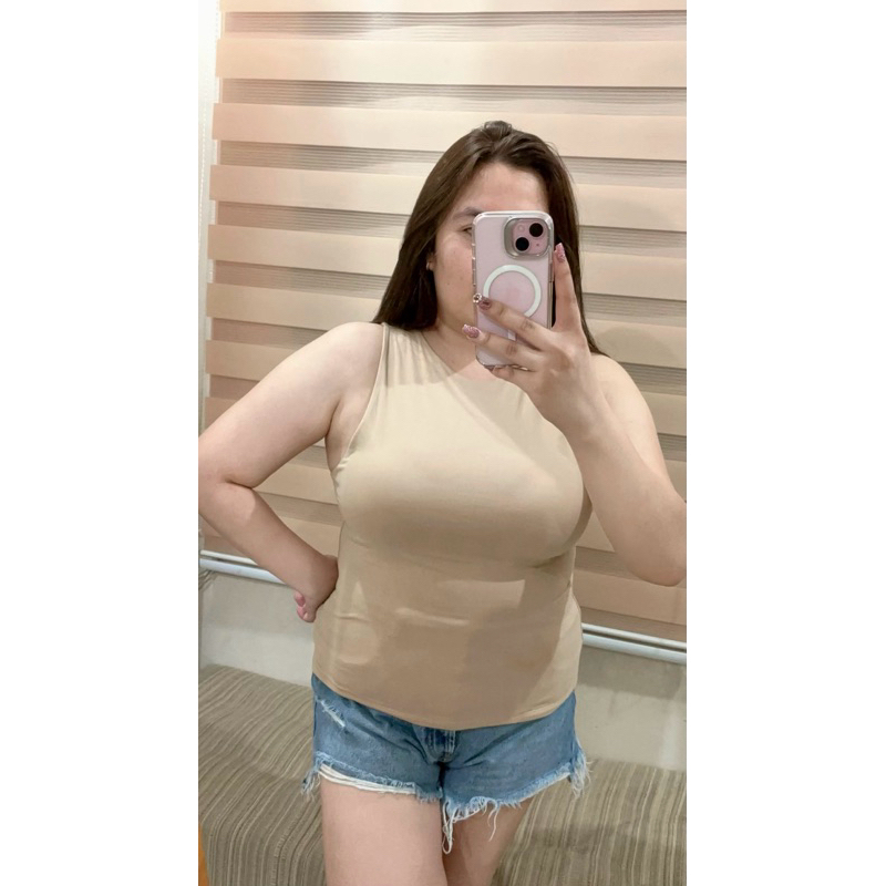 MS Clothing | MID SIZE | PLUS SIZE | Tank Top | Double Lining Front and ...