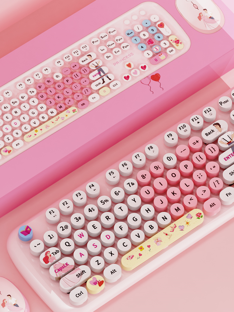 FANTASY Disney Exclusively Authorized PRINCESS Series Wireless Keyboard ...