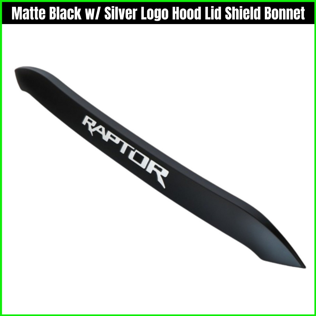 Ford Ranger T7 T8 2016-2021 Matte Black w/ Silver Logo Hood Lid Hood ...