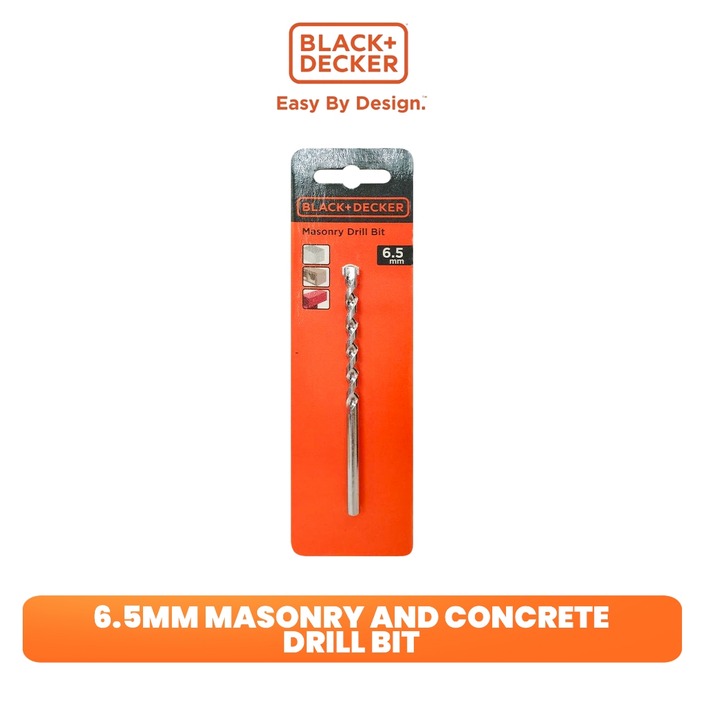 BLACK DECKER Masonry and Concrete Drill Bit 6.5mm A8676 Power Tools Accessories Shopee Philippines