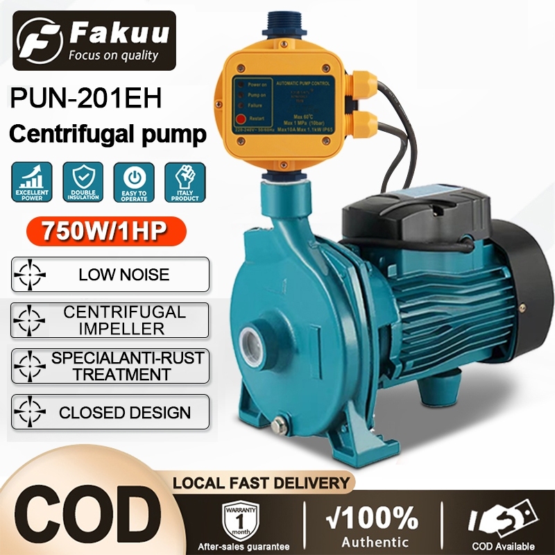 750W Pipeline Centrifugal Pump Water Pump 1HP Electric Water Pump Tap Water Automatic Booster