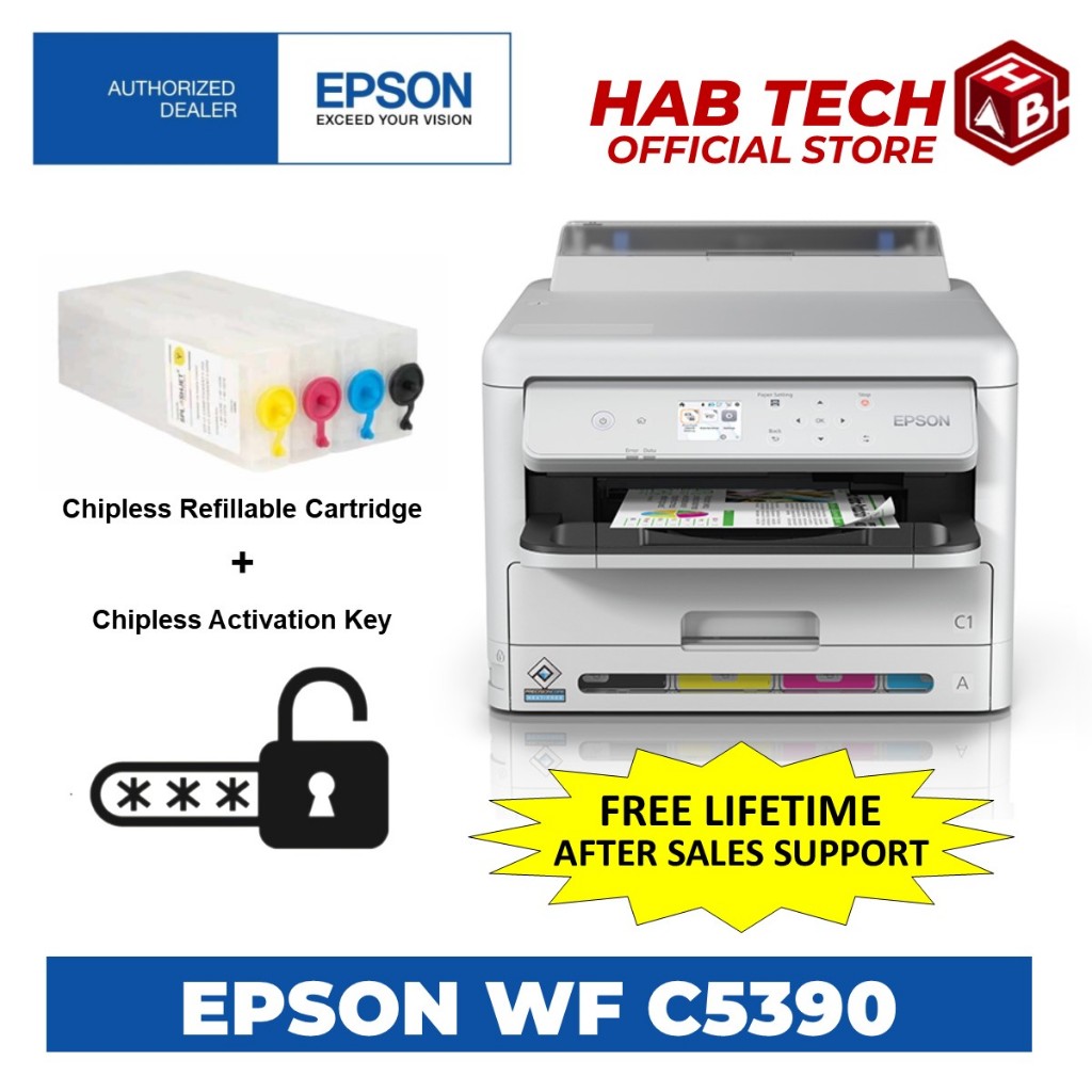 Epson Wf C Wf C Workforce Pro Chipless Epson C C