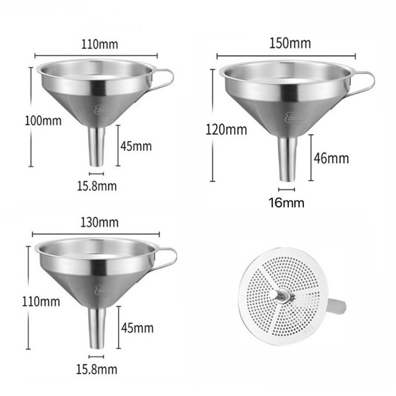 304 Stainless Steel Funnel Stainless Steel Funnel Funnel Oil Leakage ...