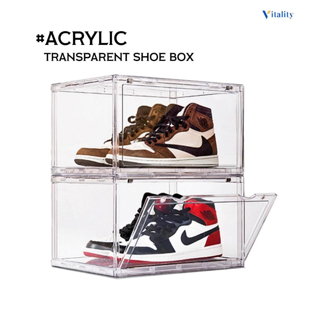Transparent Acrylic Shoe Box Nendoroid Bag Display Storage Organizer ...