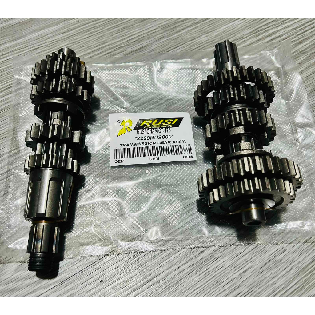 CHARIOT 175 RUSI TRANSMISSION GEAR ASSY 2220RUS000 AUTHENTIC SET ...