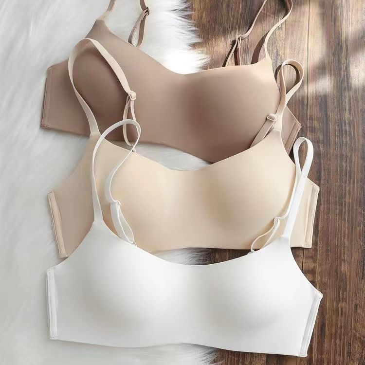 New 36-42 B Soft Bras for Women Large Size Without Rims Gathers Bralette  Tops Female Underwear Women's Bra Lingerie Brassiere - AliExpress