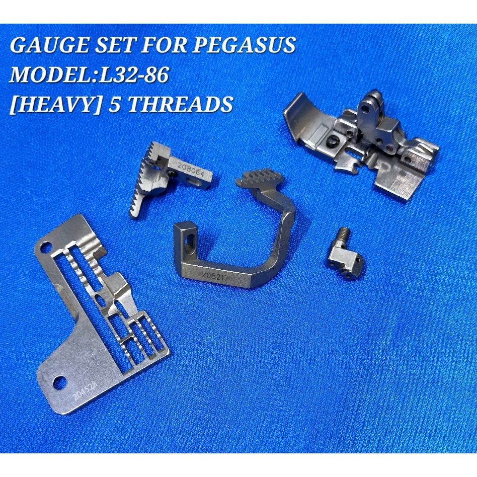 GAUGE SET PEGASUS MODEL L3286 5THREADS (HEAVY) FOR EDGING SEWING