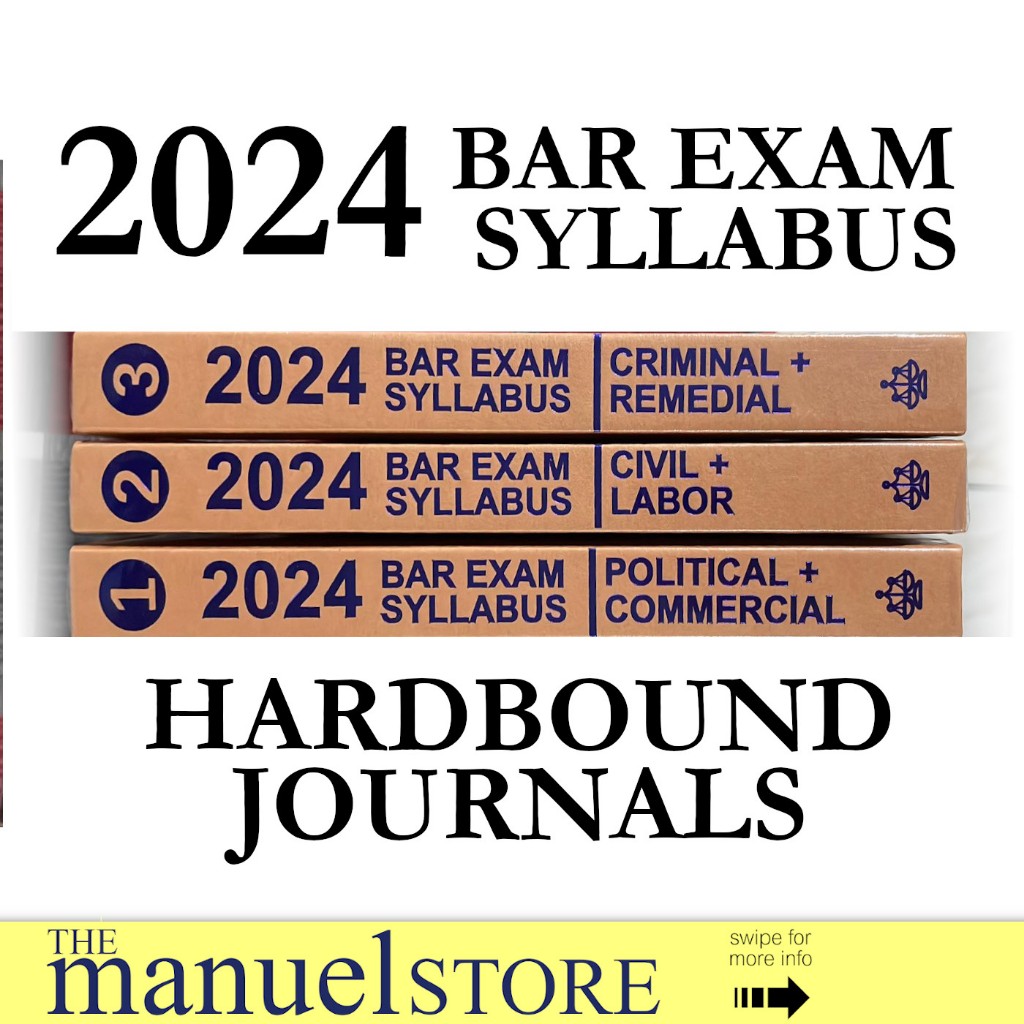 Bar Syllabus Journal (2024) Exam Outline Hardbound Notebook Justice