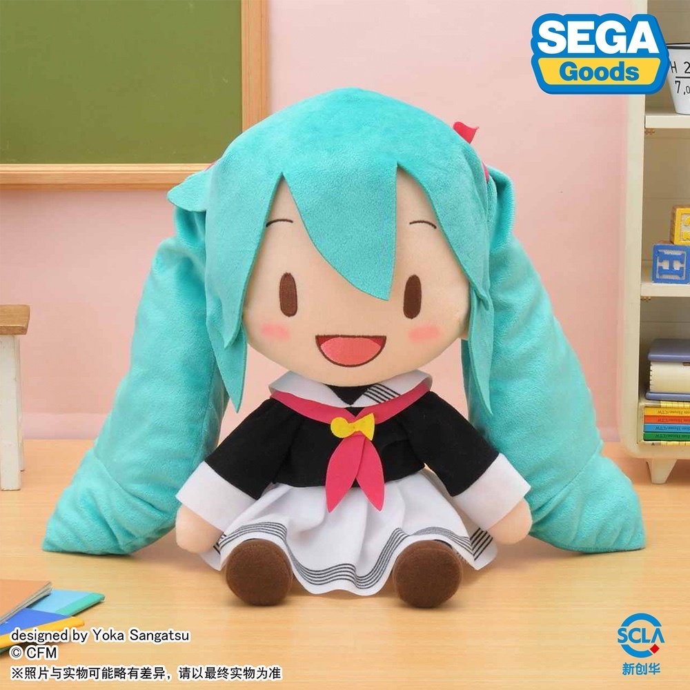 SEGA:Hatsune Miku Fufu Plush Doll Original Uniform Anime Figure ...