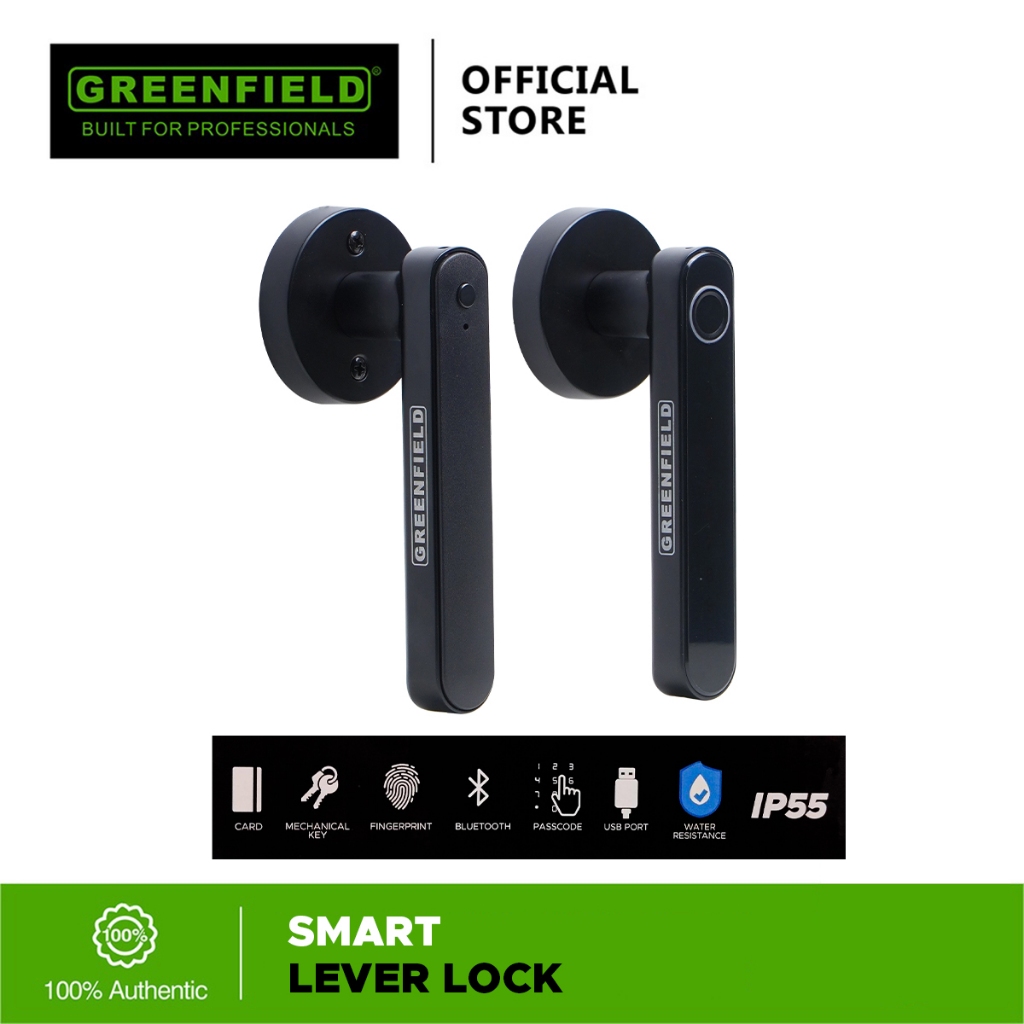 Greenfield Smart Lever Lock T8 - Door Hardware & Locks | Shopee Philippines