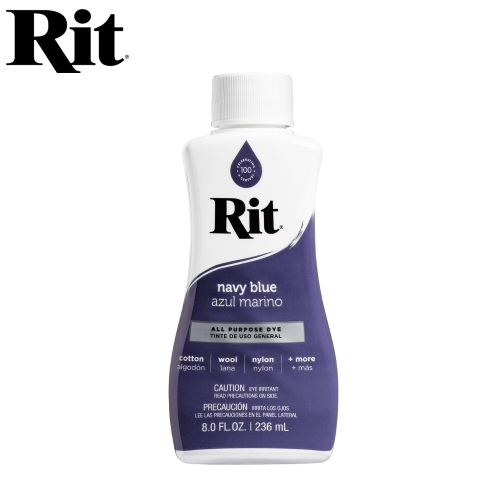 Rit Dye Liquid Fabric Dye Black 8 oz (236mL) Powder All Purpose 31.9g