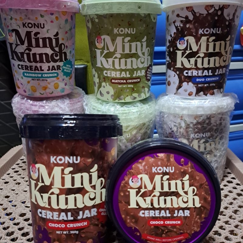 Konu Mini Krunch Cereal Jar Extra Big 350g | Shopee Philippines