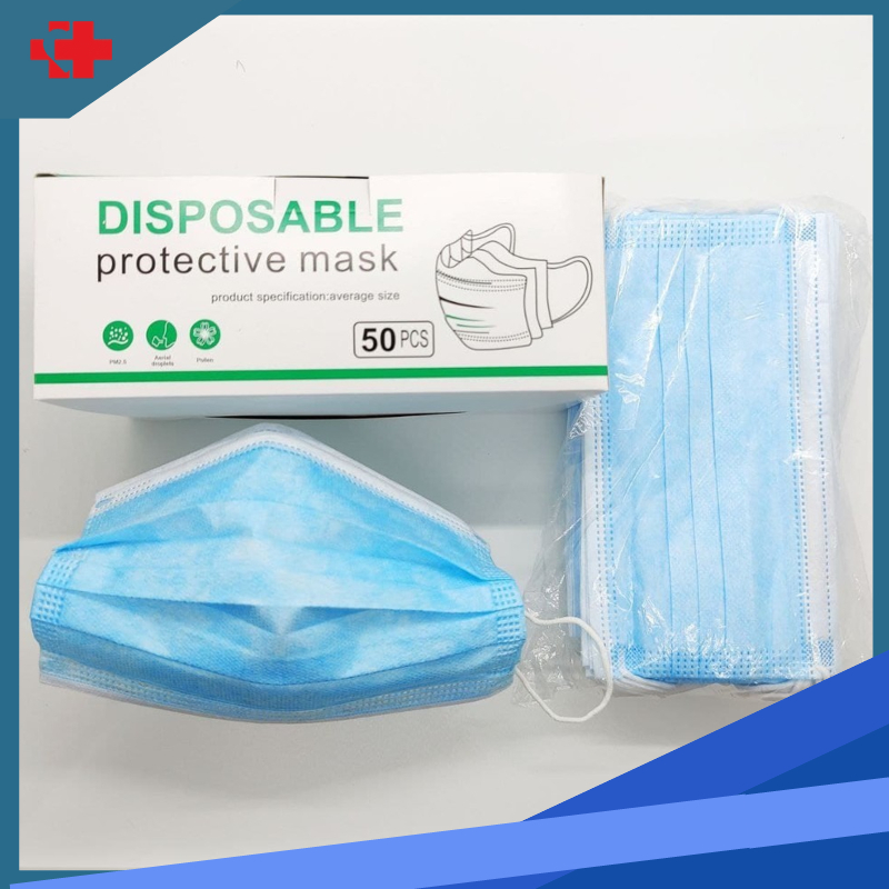 Face Mask Non Woven 3ply Good Quality Disposable Facemask 50pcs NO BOX ...