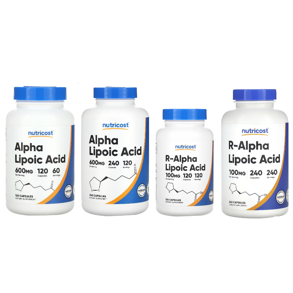 Nutricost R-Alpha Lipoic Acid 100mg, 120 Capsules -Non-GMO, Gluten Free Supplement