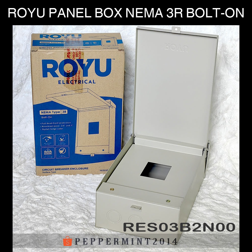 Royu Circuit Breaker Enclosure Surface Type Nema Type 3R Bolt-On ...