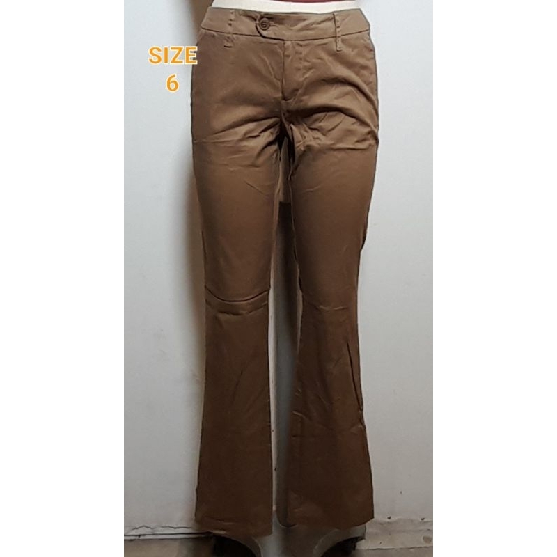 90s wide leg pants brown dress pants Vintage y2k - Depop