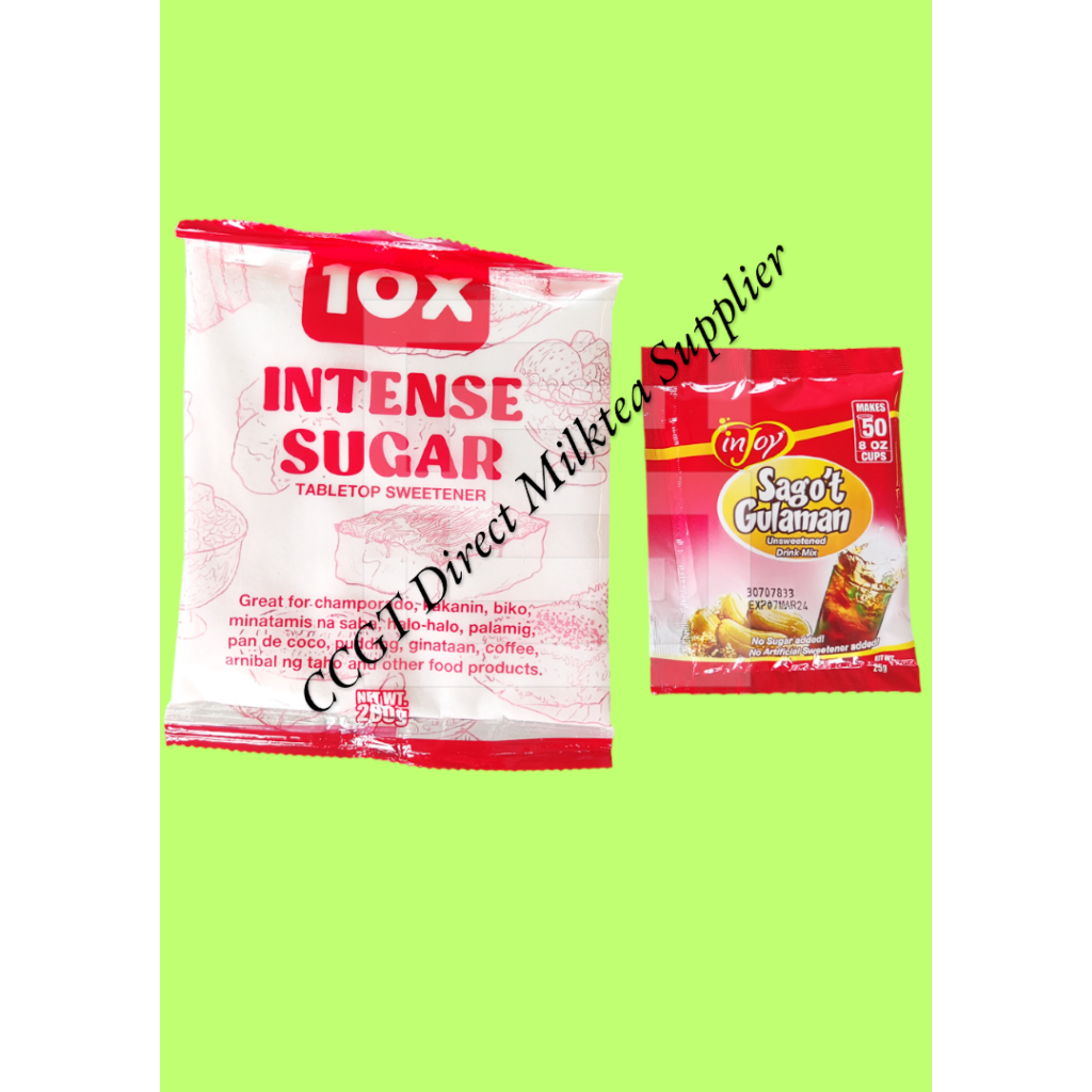 INJOY Sago at Gulaman 25g unsweetened + INJOY 10x Sweetener 200g ...
