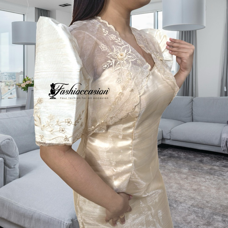 princess polly baby blue dress Modern Barong Filipiniana Dress / Top & Skirt for Formal Event or  Graduation Small Beige Cream [FOR RENT], Women's Fashion, Dresses & Sets,  Evening dresses & gowns on Carousell main image 1