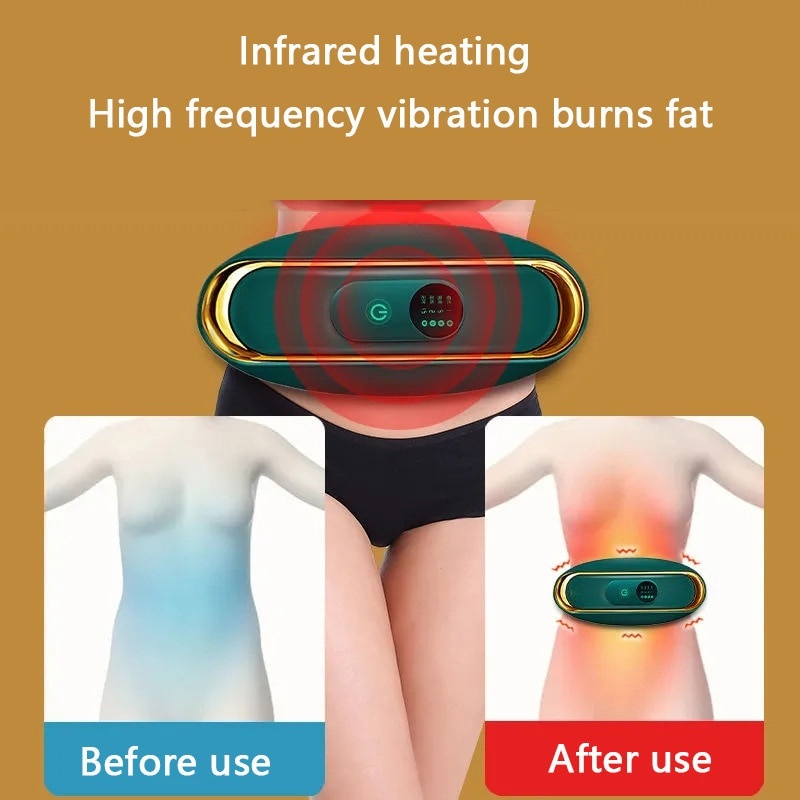 Belly fat burner Slimming belt Massager Waist Fat Burn Vibrate Weight ...