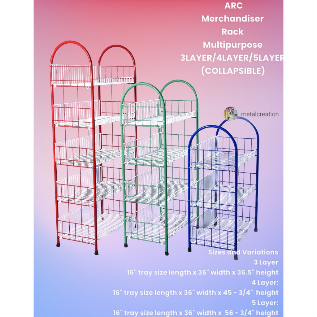 MetalCreation Rack Arc Big Multifunctional 3L/4L/5L Sari Sari Store ...