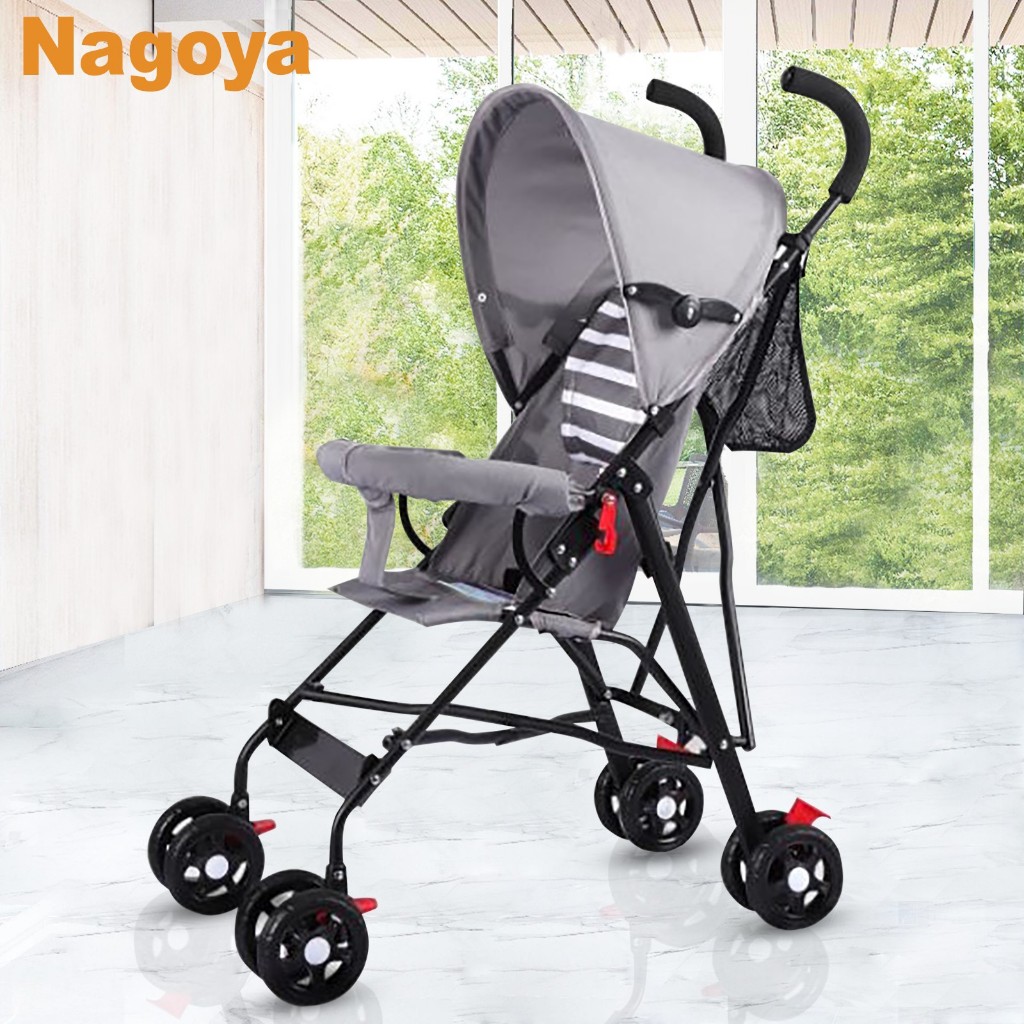 Nagoya Foldable Baby Stroller Version 2 Spring Damping Lockable Wheels ...