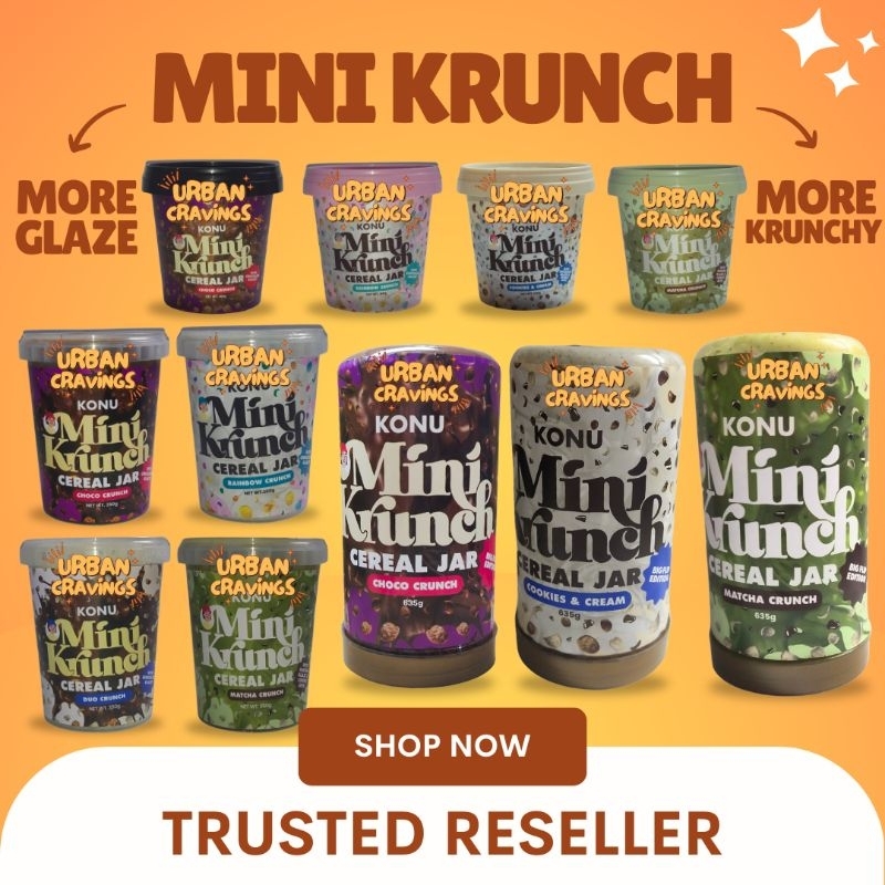 KONU Mini Krunch Cereal Jar | Shopee Philippines