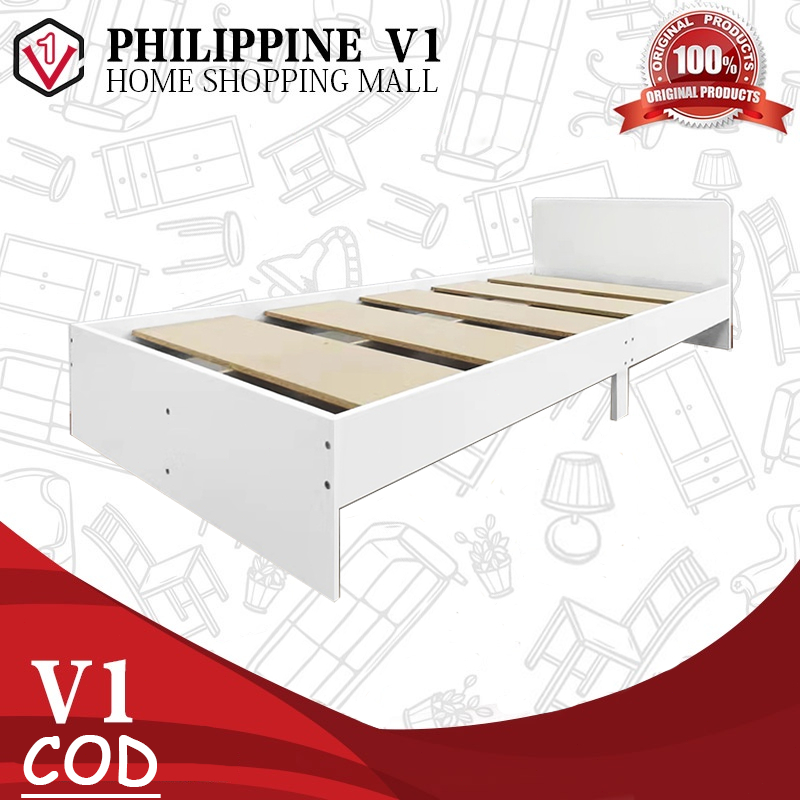 Philippine V1 Comfortable Home Wooden Single Bed Frame with Headboard