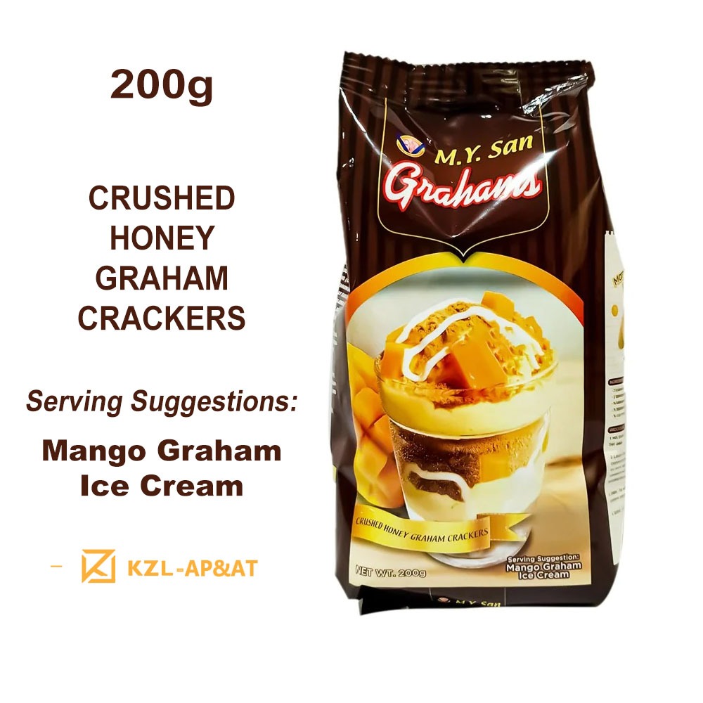 KZLA M.Y. San Grahams Crushed Honey Graham Crackers 200g | Shopee ...