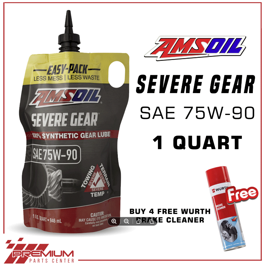 AMSOIL 100% Synthetic Severe Gear Oil 75W-90 Quart (946ml) | Shopee ...