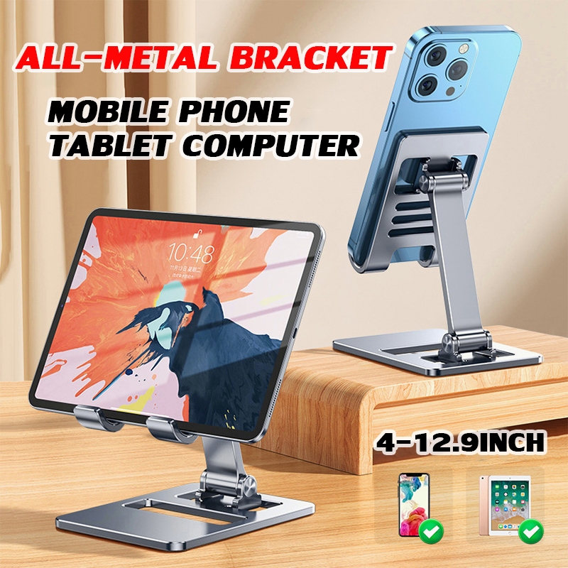 Tablet Stand Phone Holder Dual-axis MultiAngle Height Adjustable Full ...