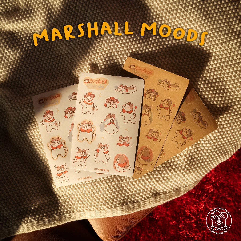 Marshall Moods Sticker Sheet Vinyl Kraft Sticker by HTV MERCH Planner ...