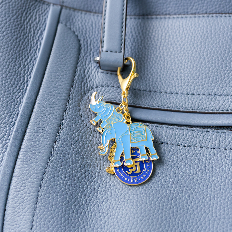 Blue Rhino and Elephant Key chain-Protection from Robbery | Shopee ...