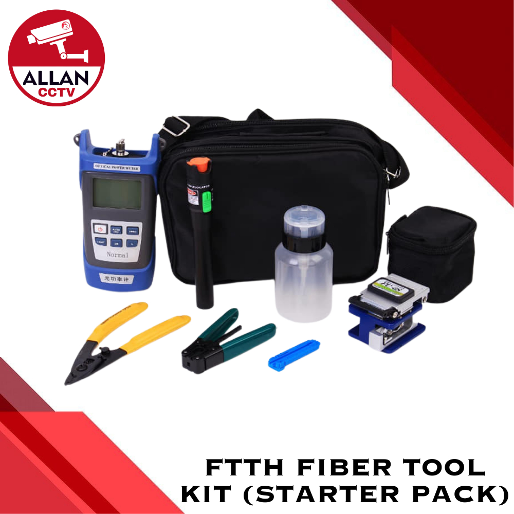 FTTH FIBER TOOL KIT COMPLETE SET | CLEAVER | STRIPPER | POWER METER ...